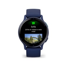 Reloj Deportivo Garmin Vivoactive 5 Blue Metallic correa de silicona Blue
