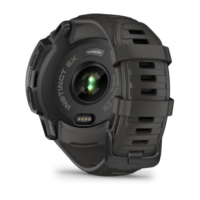 Reloj Multideporte Garmin Instinct 2X Solar 50mm Graphite sensor de frecuencia cardiaca en la muñeca