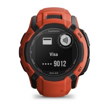 Reloj Multideporte Garmin Instinct 2X Solar 50mm Flame Red pago desde la muñeca
