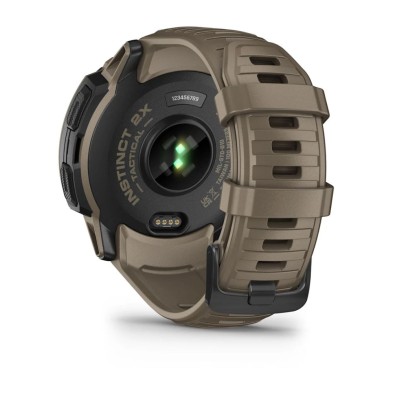Reloj Multideporte Garmin Instinct 2X Solar Tactical Edition Coyote Tan sensor de frecuencia cardiaca en la muñeca