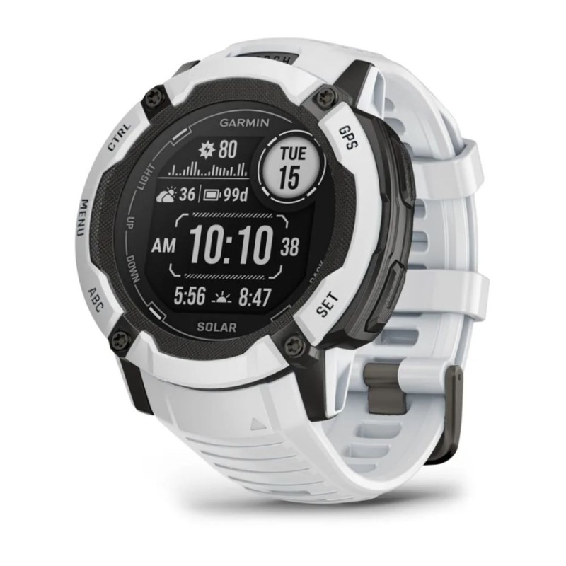 Reloj Multideporte Garmin Instinct 2X Solar 50mm Whitestone
