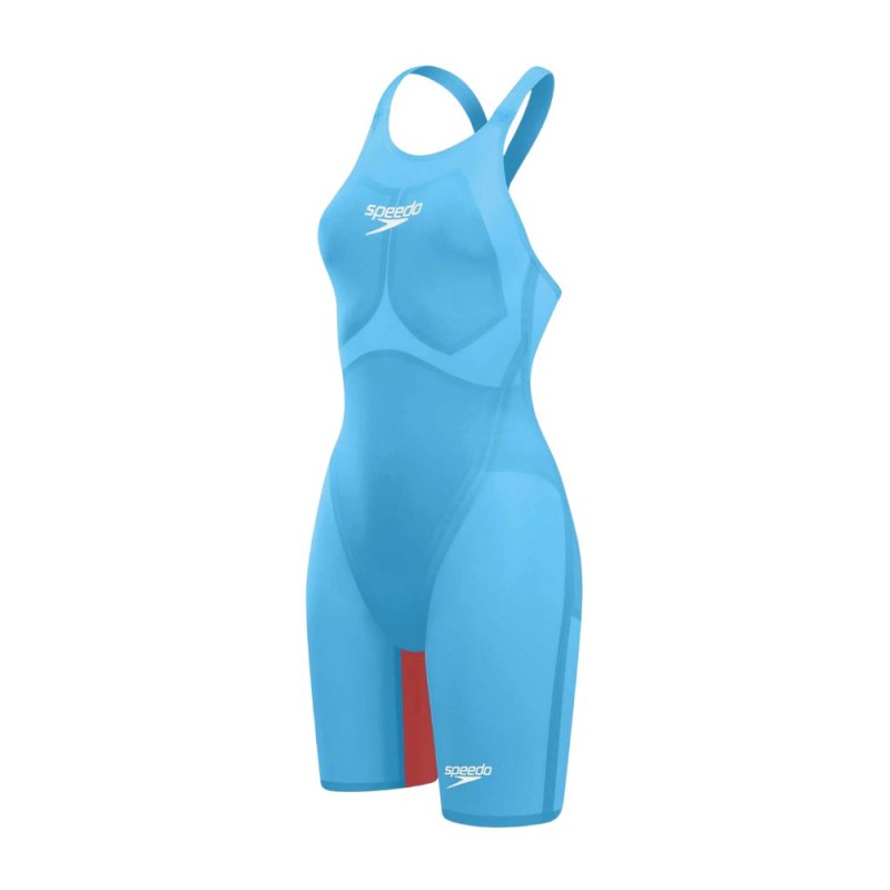 Bañador Speedo Fastskin LZR Pure Valor 2.0 Openback Kneeskin mujer Blue Red