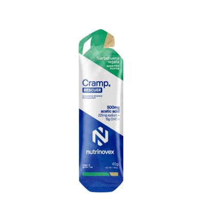 Gel de emergencia Nutrinovex Cramp Rescuer 40g Hierbabuena regaliz