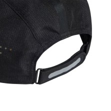 Gorra Adidas Running X Adizero Unisex Black/ Reflective Silver cierre ajustable en la nuca