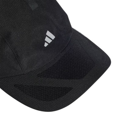 Gorra Adidas Running X Adizero Unisex Black/ Reflective Silver visera curvada