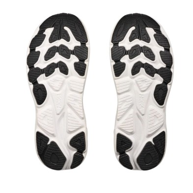 Zapatillas Hoka Clifton 10 hombre Black/ White suela