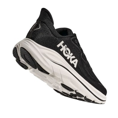 Zapatillas Hoka Clifton 10 hombre Black/ White entresuela optimizada para que sea más estable