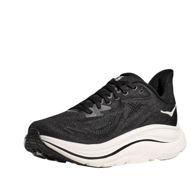 Zapatillas Hoka Clifton 10 hombre Black/ White con mejor ajuste en el antepié