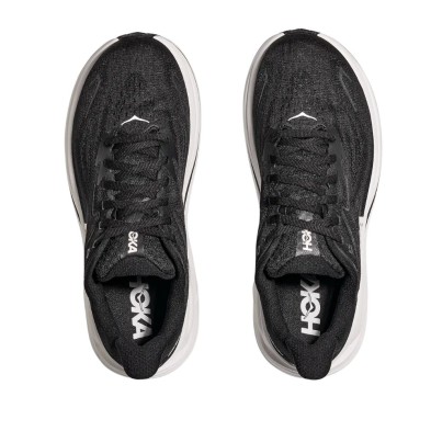 Zapatillas Hoka Clifton 10 hombre Black/ White mejor ajuste en el antepié