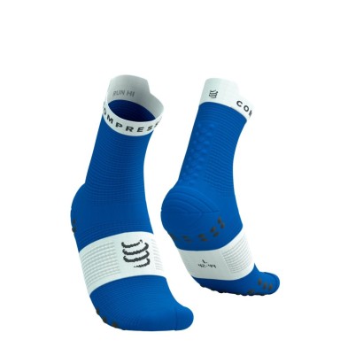 Calcetines Compressport Pro Racing V4.0 Run High azul princesa blanco