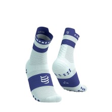 Calcetines Compressport Pro Racing V4.0 Run High Star White/ Orient Blue