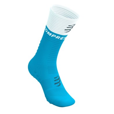 Calcetines compresión Compressport Mid Compression V2.0 Norse Blue White
