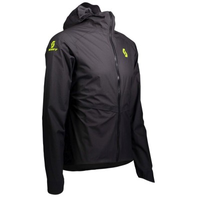 Chaqueta impermeable Scott RC Run WP hombre Black Yellow