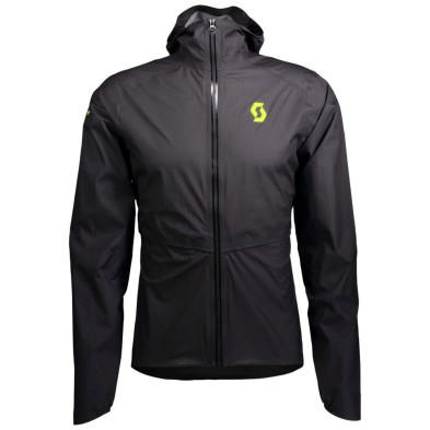 Chaqueta impermeable Scott RC Run WP hombre Black Yellow