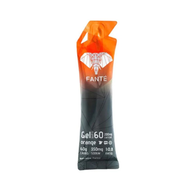 Gel energético Fanté Gel 60 Glut 5 con cafeína Naranja