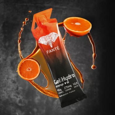 Gel energético Fanté Hydro 45 Glut 5 Naranja sin cafeína el único con naranjas naturales exprimidas