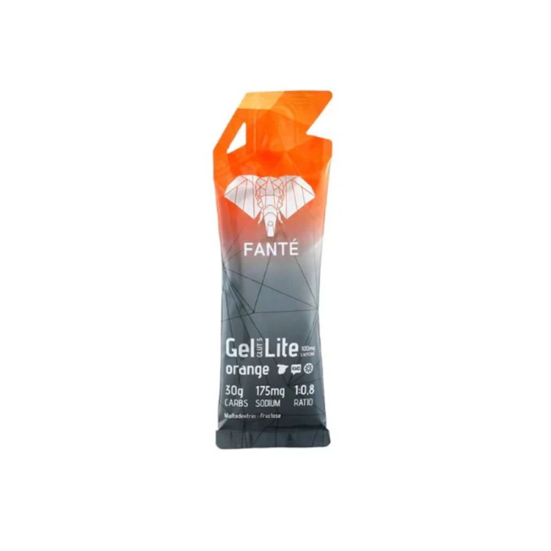 Gel energético Fanté Gel Lite 30 Glut 5 con cafeína Naranja