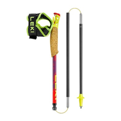 Bastones Leki Ultratrail FX. One SL Superlite (par) Bright Red/ Violet/ Neon Yellow plegable