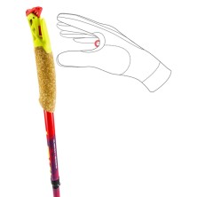 Bastones Leki Ultratrail FX. One (par) empuñadura corcho color rojo violeta negro