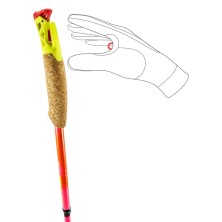 Bastones Leki Ultratrail FX. One Superlite (par) Neon Pink/ Pastel Orange/ Neon Yellow empuñadura de corcho muy confortable