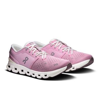 Zapatillas On Running Cloud X 4 mujer Petal Sand perfectas para el gimnasio
