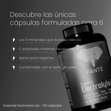 Fanté Essential Electrolytes Lite 120 cápsulas sodio potasio calcio magnesio