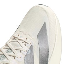 Zapatillas Adidas Adizero Evo SL Woven Hombre Core White Halo Silver empeine téxtil con cordones