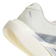 Zapatillas Adidas Adizero Evo SL Woven Hombre Core White Halo Silver goma semitraslúcida  para un mayor grip