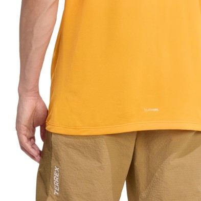 Camiseta manga corta Adidas Terrex Multi Climacool Logo Tech hombre Pure Tangerine tecnología climacool para mantener seco