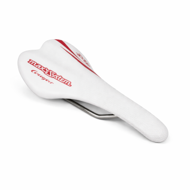 Sillín Cougar blanco Carretera y Triatlón Maxsystem