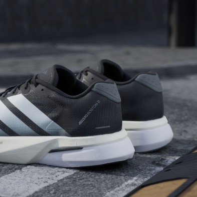 Zapatillas Adidas Adizero Boston 13 Hombre Core Black Cloud White Grey Five amortiguación lighstrike