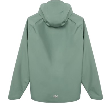 Chaqueta impermeable Nnormal Trail Rain hombre Green protección contra la intemperie
