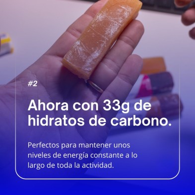 Barrita Nutrinovex Glucobar Plátano con sodio con 33 gramos de hidratos de carbono