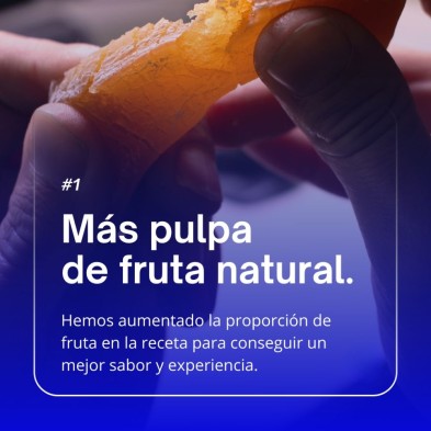Barrita Nutrinovex Glucobar Manzana con Cafeína más pulpa de fruta natural