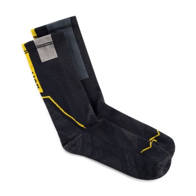 Calcetines Buff Coolnet Crew CC negro gris amarillo