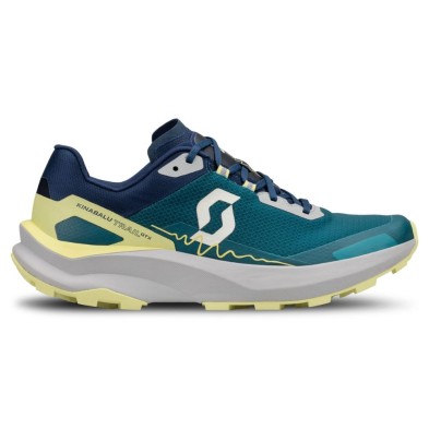 Zapatillas Scott Kinabalu Trail Gore-Tex mujer verde azulado azul oscuro amarillo pastel