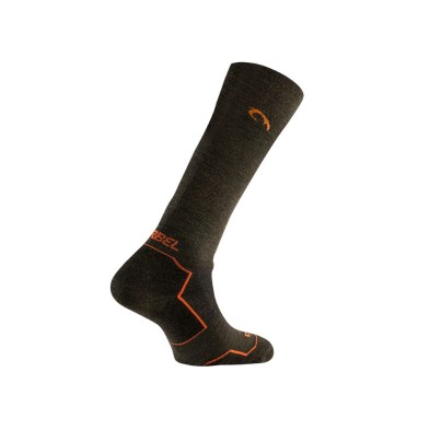 Calcetines altos térmicos Lurbel Agres Six unisex verde/ Naranja confort térmico en tus salidas de invierno