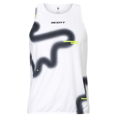 Camiseta tirantes Scott RC Run hombre White Black