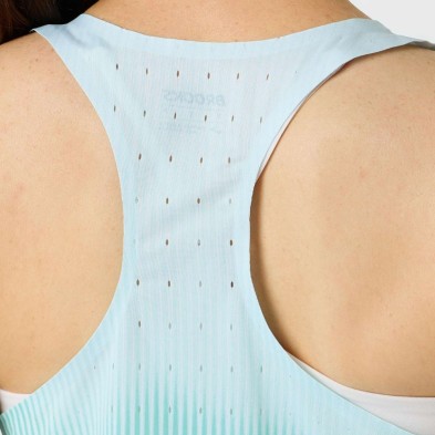 Camiseta tirantes Brooks Pro Kit Singlet mujer Soundwave Mavericks ultraligera y técnica