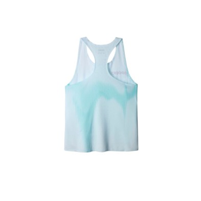 Camiseta tirantes Brooks Pro Kit Singlet mujer azul turquesa