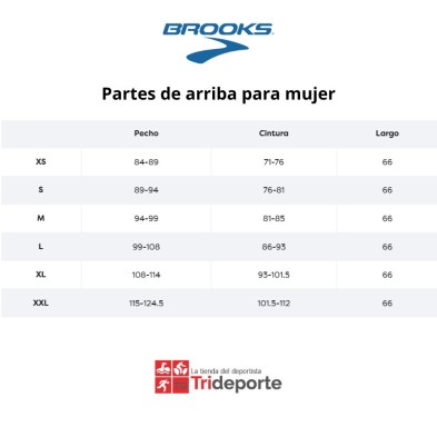 Brooks tallaje partes de arriba mujer