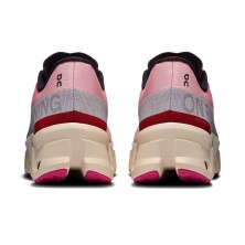 Zapatillas On Running Cloudmonster Hyper mujer rojo beige amortiguación y rebote