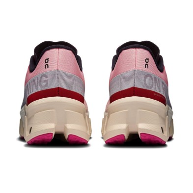 Zapatillas On Running Cloudmonster Hyper mujer rojo beige amortiguación y rebote