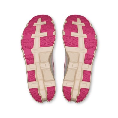 Zapatillas On Running Cloudmonster Hyper mujer Red Cream suela cloudtec con Helion