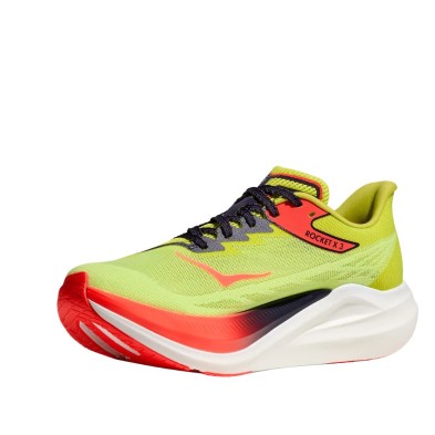 Zapatillas Hoka U Rocket X 3 Neon Yuzu/ Squid Ink ajuste perfecto