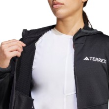 Chaqueta con capucha Adidas Terrex Xperior Climawarm mujer con felpa perfecta para temperaturas bajas