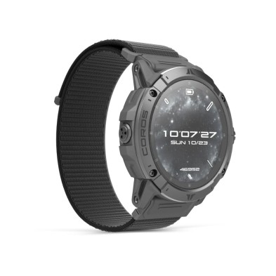 Reloj Deportivo GPS Coros Vertix 2S correa nailon gris oscuro Space solo 70 gramos