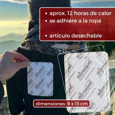 Parches calentadores Thermopad Body Warmer 10 unidades 12 horas de calor natural