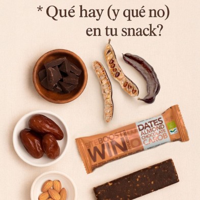 Barrita ecológica Bite Boost Win Bio Energy Bar Dates Almond Chocolate Carob