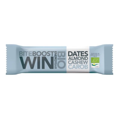 Barrita ecológica Bite Boost Win Bio Energy Bar Dates Almond Cahsew Carob